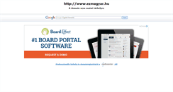 Desktop Screenshot of ezmagyar.hu